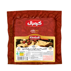 کالباس مخلوط مرغ و قارچ 60% وکیوم300