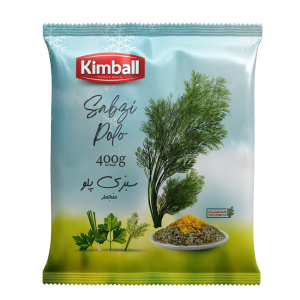 سبزي منجمد پلو بسته 400 گرم